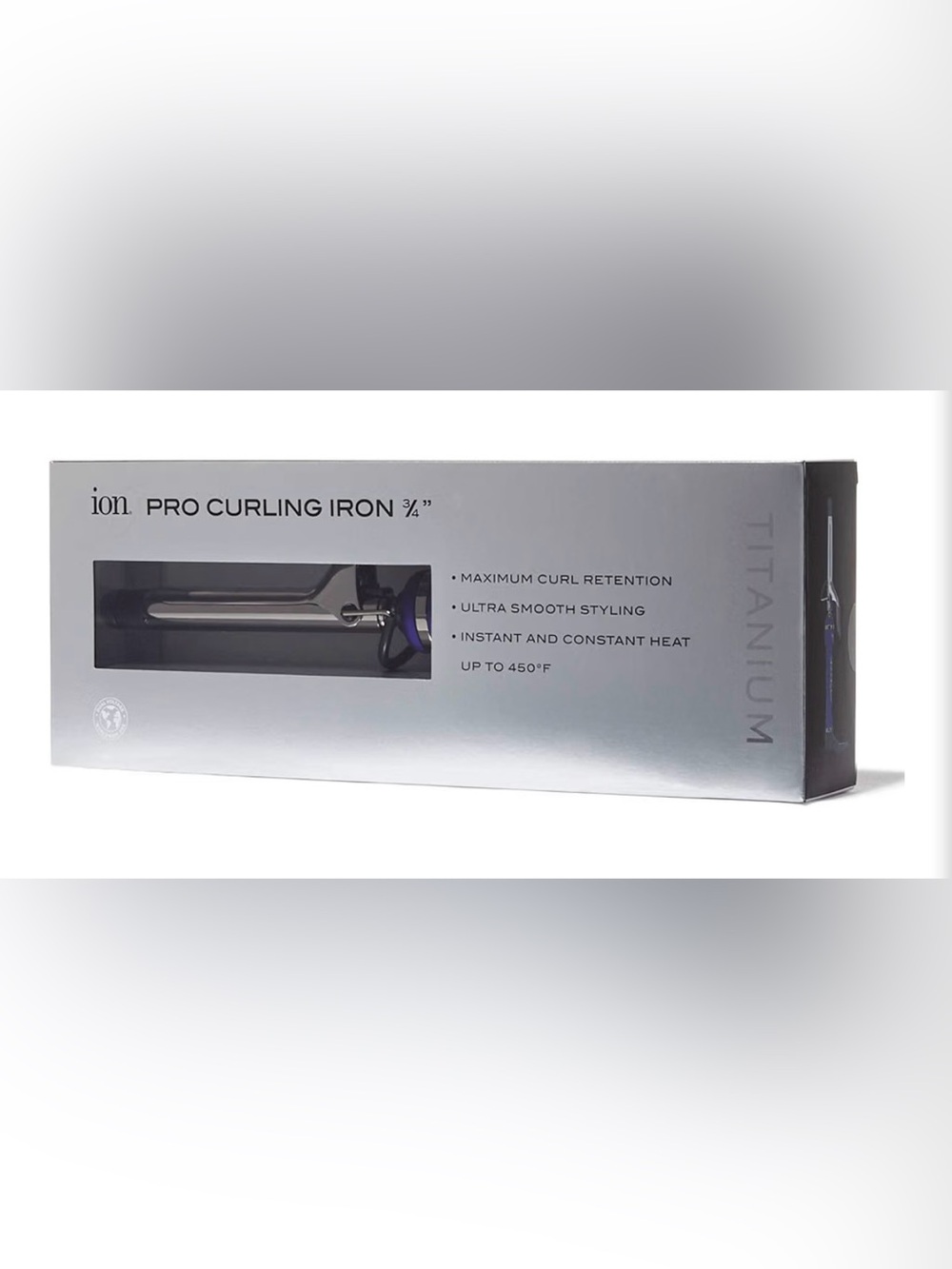 $60. ion Titanium Pro Curling Iron, 3/4 Inch, New open dented box. Super deal!